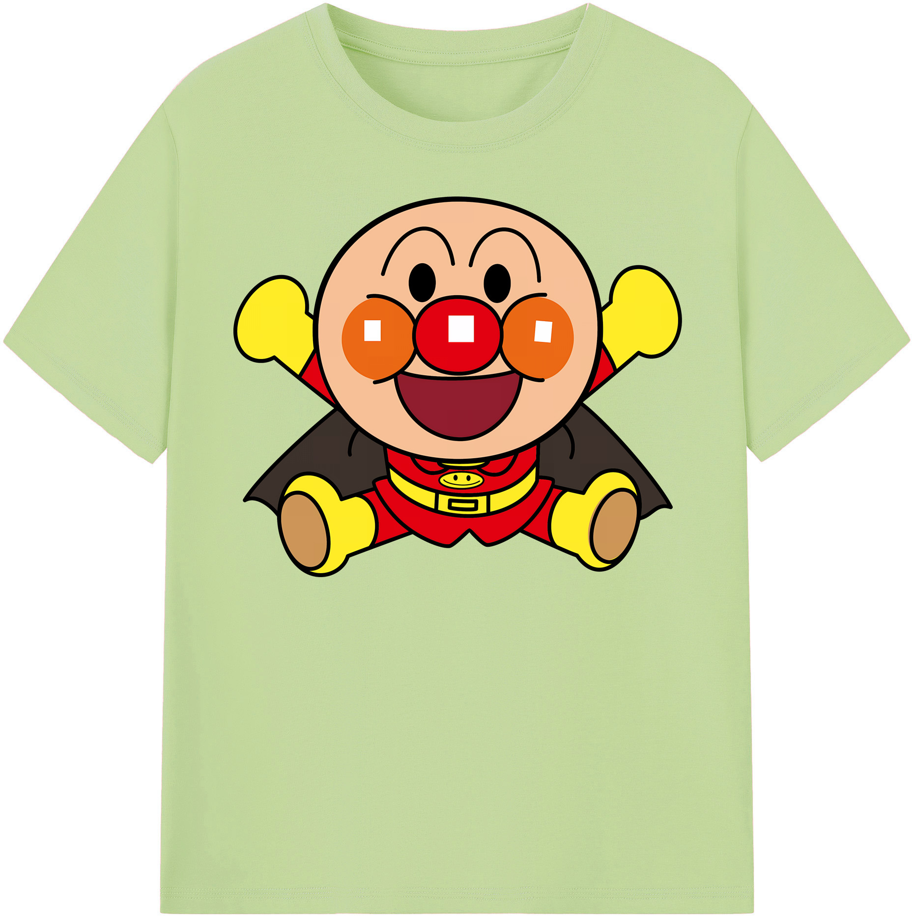 （画像用） アンパンマン Anpanman 綿100％半袖Tシャツ（フロントプリント）